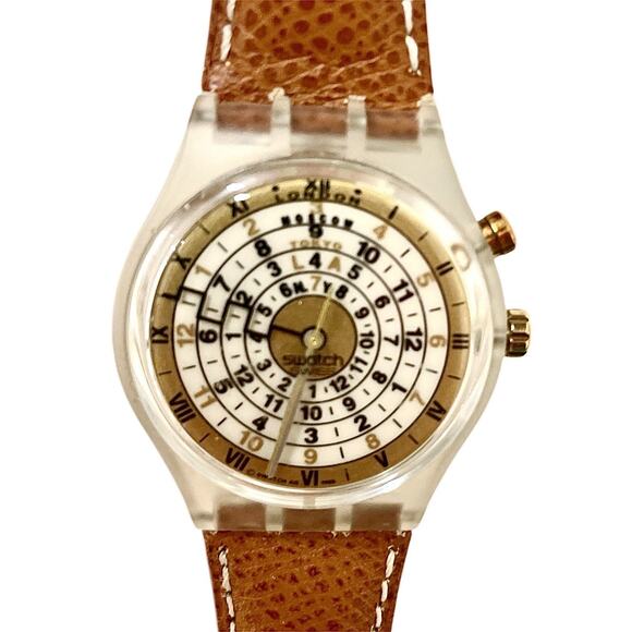 Swatch Watch TIERRA GK901 1996 Standard Gents Rare Swiss Made Quartz With Loomi - Picture 2 of 10